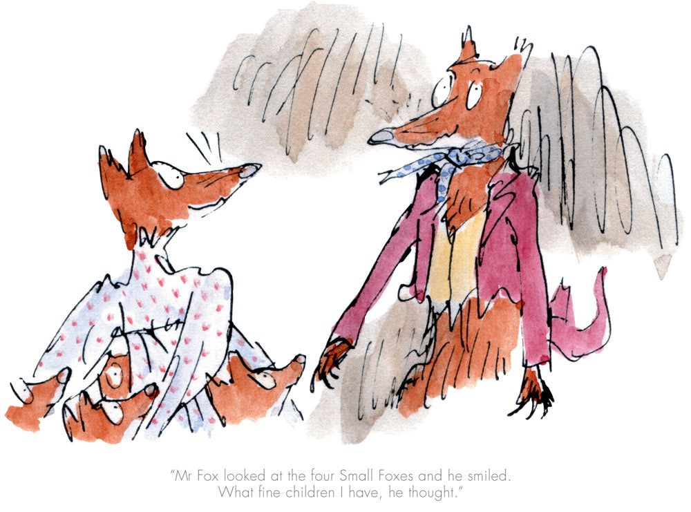 Fantastic Mr Fox: Four small foxes (*last one available, sold-out edition)